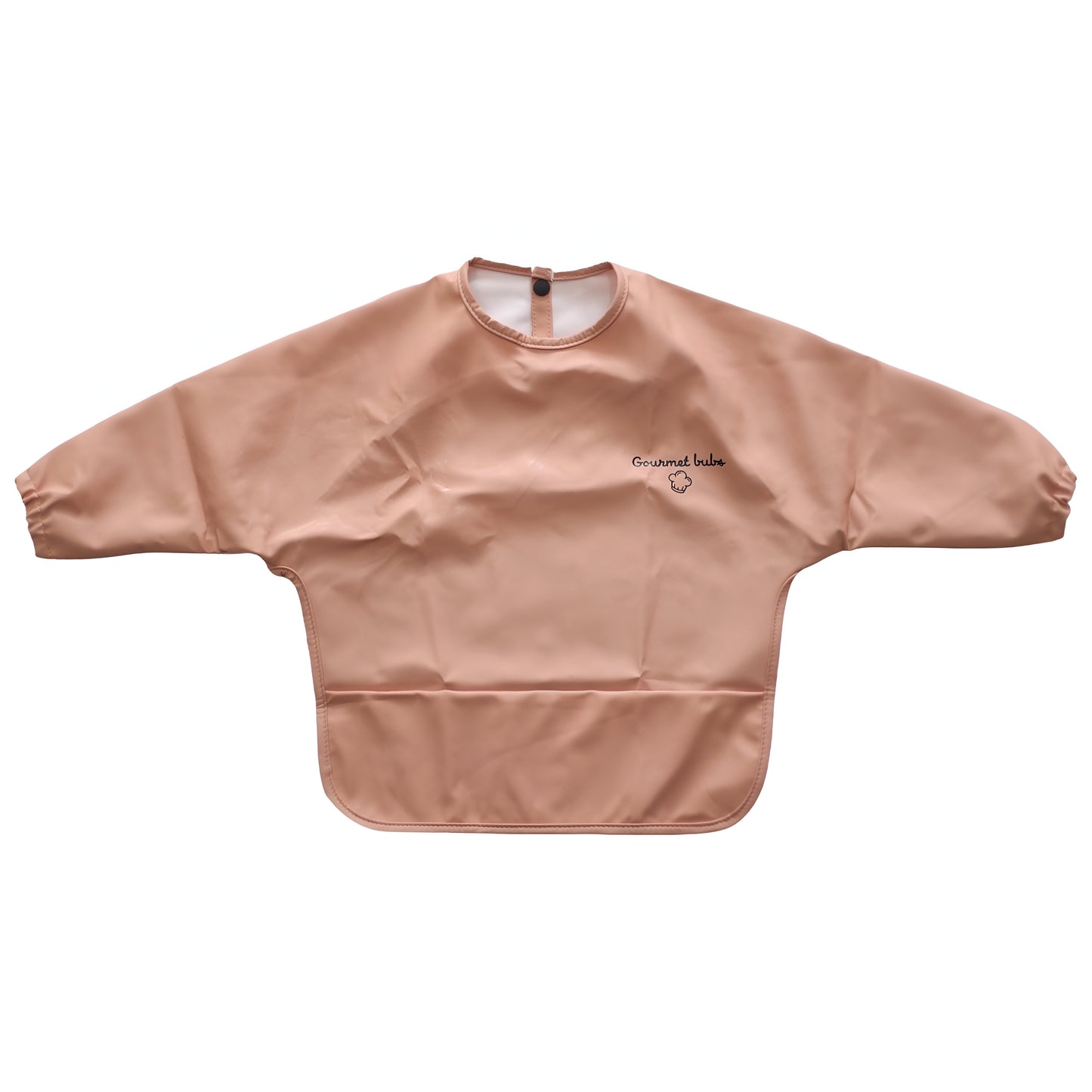 Gourmet Bubs Waterproof Feeding Smock with Bib Pouch - Apricot