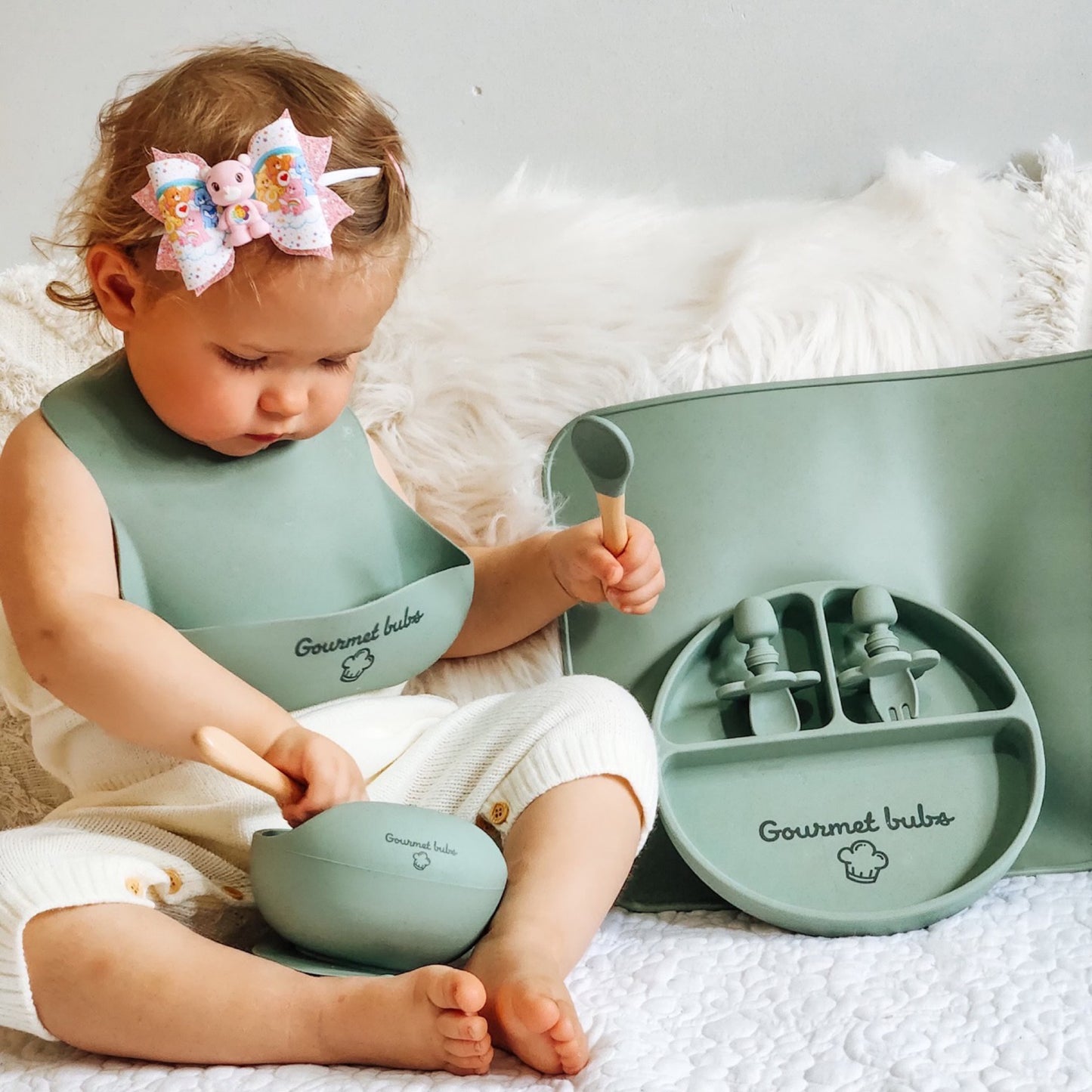 8-Piece Sage Feeding Set