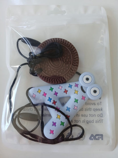 GourmetBubs Teething Duo: Choco-Biscuit & Alphabet Smile