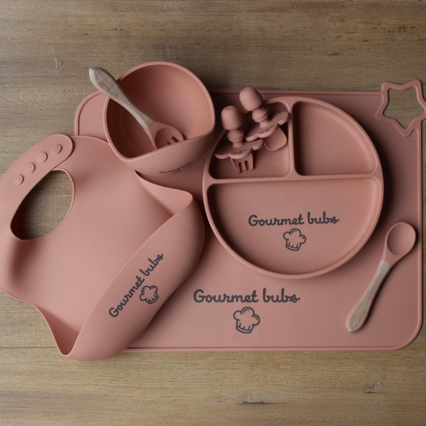 Gourmet Bubs 8 Piece Feeding Set - Apricot