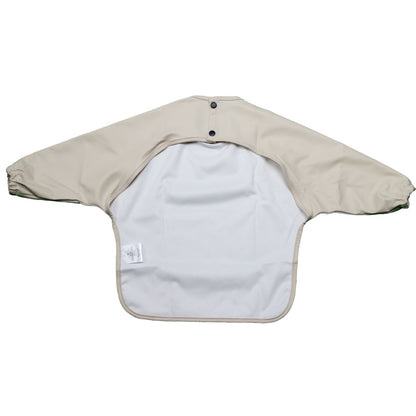 Gourmet Bubs Waterproof Feeding Smock with Bib Pouch - Cream